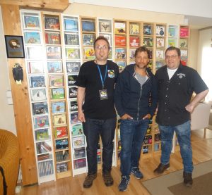 Patrick Bach zusaamen mit Florian und Sven nach ihren schönen, gemeinsamen Interview während der Hamburger Hörspielaufnahmen des Labels "DreamLand Productions" im April 2017.